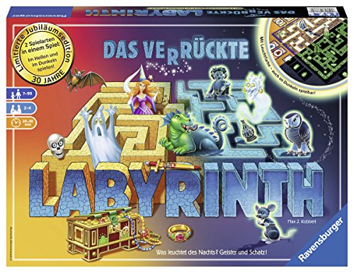 Ravensburger Spiele 26687 - Das verrückte Labyrinth - 30 Jahre Jubiläumsedition, Strategiespiel