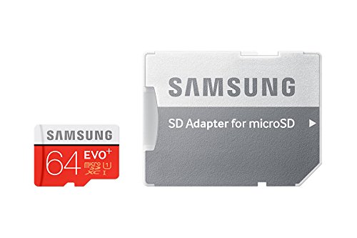 Samsung MicroSDXC 64GB EVO Plus UHS-I Grade 1 Class 10 Speicherkarte, für Smartphones und Tablets, mit SD Adapter