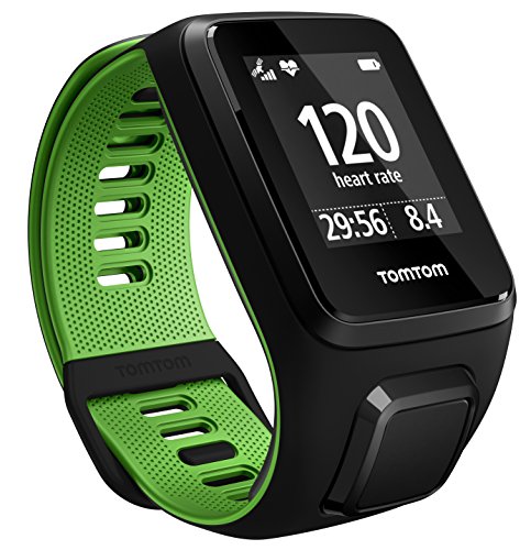 TomTom Runner 3 Cardio GPS-Sportuhr (Eingebauter Herzfrequenzmesser, Routenfunktion, Multisport-Modus, 24/7 Aktivitäts-Tracking)