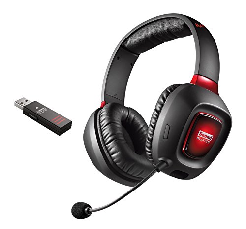 Creative Sound Blaster Tactic3D Rage Wireless V2.0 Gaming Headset schwarz für PC, Mac und PS4