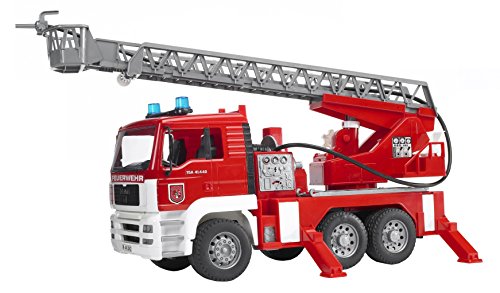 Bruder 02771 - MAN Feuerwehr mit Drehleiter, Wasserpumpe und Light & Sound Modul
