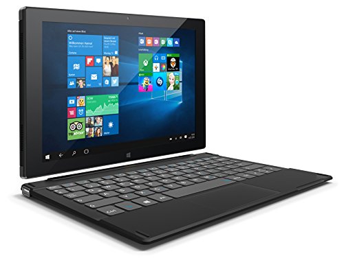 Odys Duo Win 10 plus 3G 25,7 cm (10,1 Zoll IPS Display) Convertible Tablet-PC (Intel Atom Quad Core Z3735, 2GB DDR III RAM, 32GB Flash HDD, 3G Funktion, Win 10 Home) schwarz