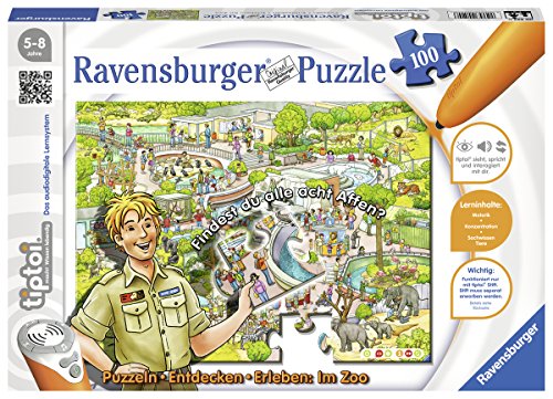 Ravensburger 00524 - tiptoi Puzzeln, Entdecken, Erleben: Im Zoo