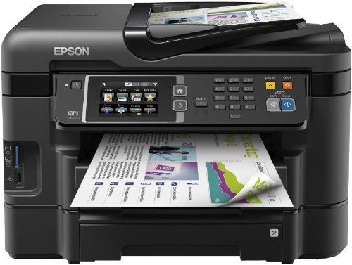 Epson WorkForce WF-3640DTWF 4-in-1 Multifunktionsdrucker (Drucken, scannen, kopieren, faxen, Duplex, WiFi, 2 Papierfächer, Dokumenteneinzug) schwarz