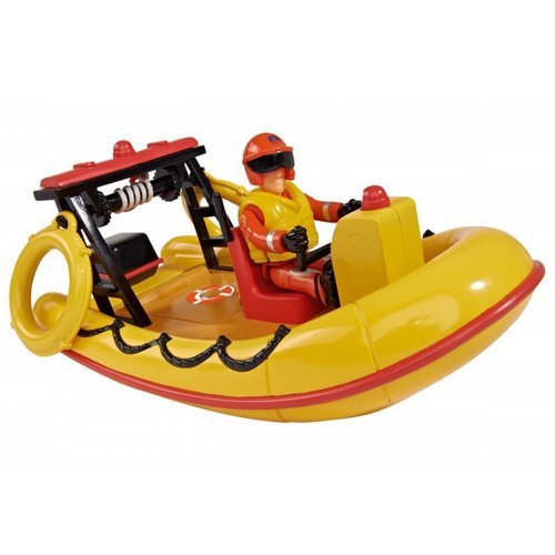 Simba 109251660 - Feuerwehrmann Sam Neptune Boot mit Figur