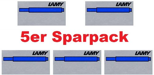 Lamy T10 Tintenpatronen blau 5 x 5 Sparpack Lamy T10 Tintenpatronen blau (5 Päckchen mit je 5 Patronen)