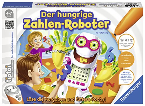Ravensburger 00706 - tiptoi Spiel Der hungrige Zahlen-Roboter