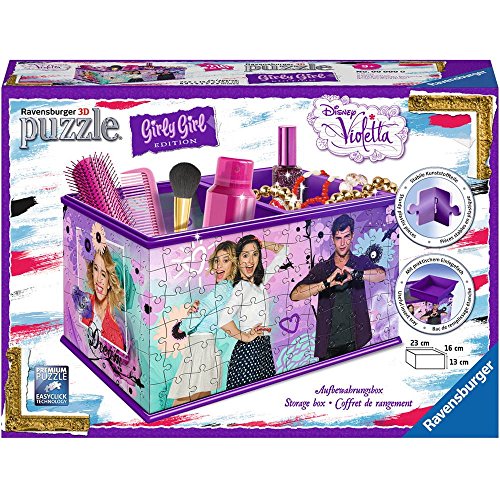 Ravensburger 3D-Puzzle 12091 - Girly Girl Edition Aufbewahrungsbox, violett