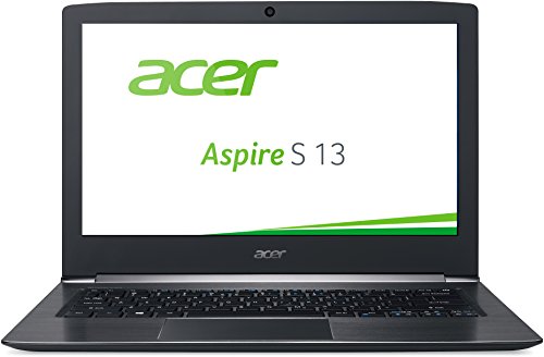 Acer Aspire S 13 (S5-371-71QZ) 33,8cm (13,3 Zoll Full HD IPS) Notebook (Intel Core i7-6500U, 8GB RAM, 256GB SSD, Intel HD Graphics 520, Win 10 Home) schwarz