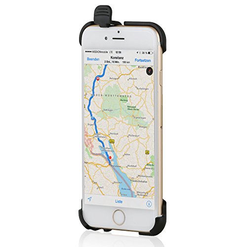 Wicked Chili Halteschale für Apple iPhone 6s / 6 (4,7 Zoll) für Vent Mount Lüfterhalterung, Bike Mount Fahrrad Halter und Autohalterung (Made in Germany, schwarz)