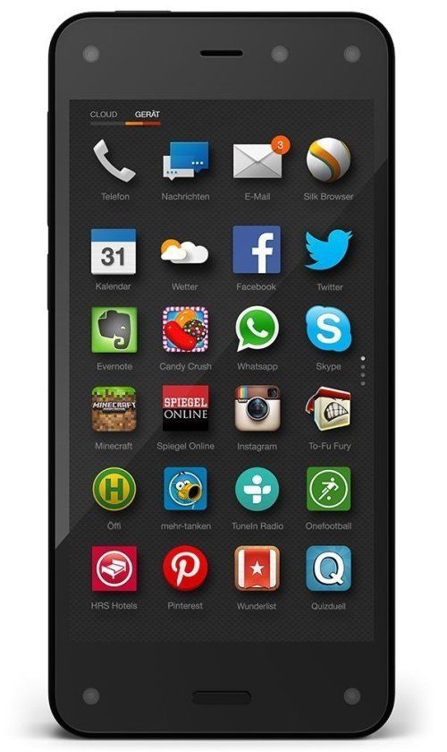 Amazon Fire Phone 32GB Schwarz (Ohne Simlock!) Fire OS - Händler, Wie Neu