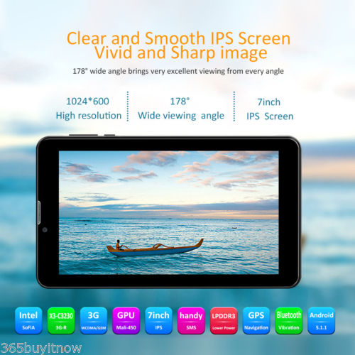 7'' 3G GPS PAD WLAN WIFI Dual SIM/Kamera 1GB/8GB Android 5.1 Bluetooth Tablet PC