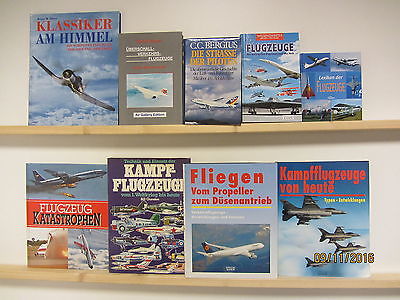 21 Bücher Bildbände Flugzeuge Fliegen Kampfflugzeuge Geschichte des Fliegens