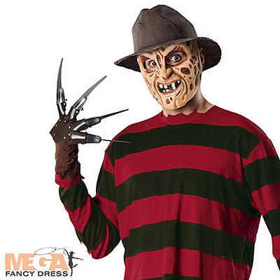 Freddy Krueger Men's Fancy Dress Halloween Horror Costume Adult Outfit New