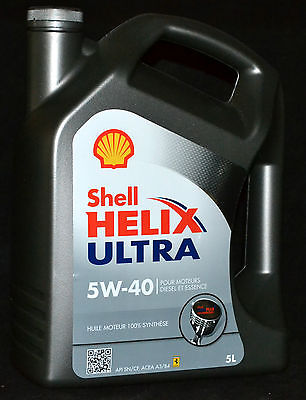 5 Liter Shell Helix ULTRA 5W-40 Motorenöl 5W40 Motoröl BMW LL01 ,MB229.5 VW 