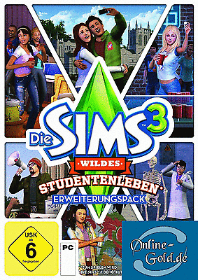 Die Sims 3 Wildes Studentenleben - University Life Add-on Key [EA][PC][Neu]