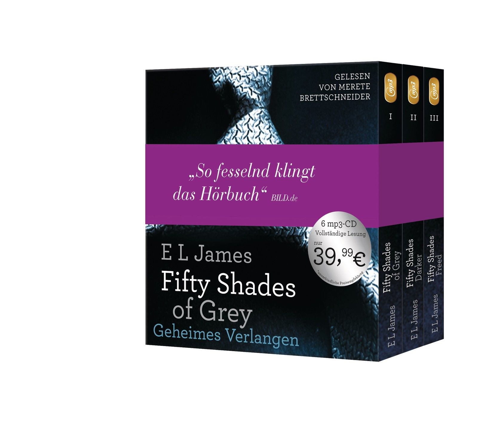 + James E.L. : Fifty Shades of Grey 1 - 3 Die Gesamtausgabe MP3 HörBuch NEU