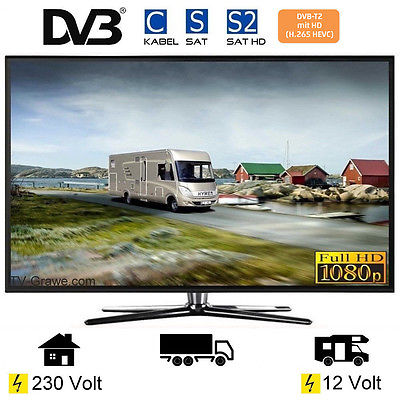 TV LED247 Fernseher 23.6 Zoll 60cm DVB-S2/C/T2 12Volt 230 Volt Wohnmobil Camping