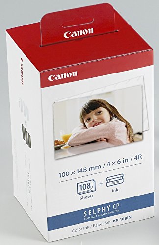 Canon KP-108IN Druckerkartusche und Papier 100 x 148 mm für Selphy CP Fotodrucker-Serie