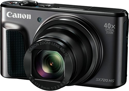 Canon PowerShot SX720 HS Digitalkamera (20,3 Megapixel CMOS-Sensor, 7,5 cm (3 Zoll) LCD-Display, 40 x Zoom, Full HD, WLAN) schwarz