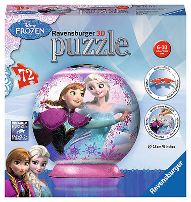 Ravensburger 12173 - Disney Frozen: 3D Puzzleball, 72 Teile