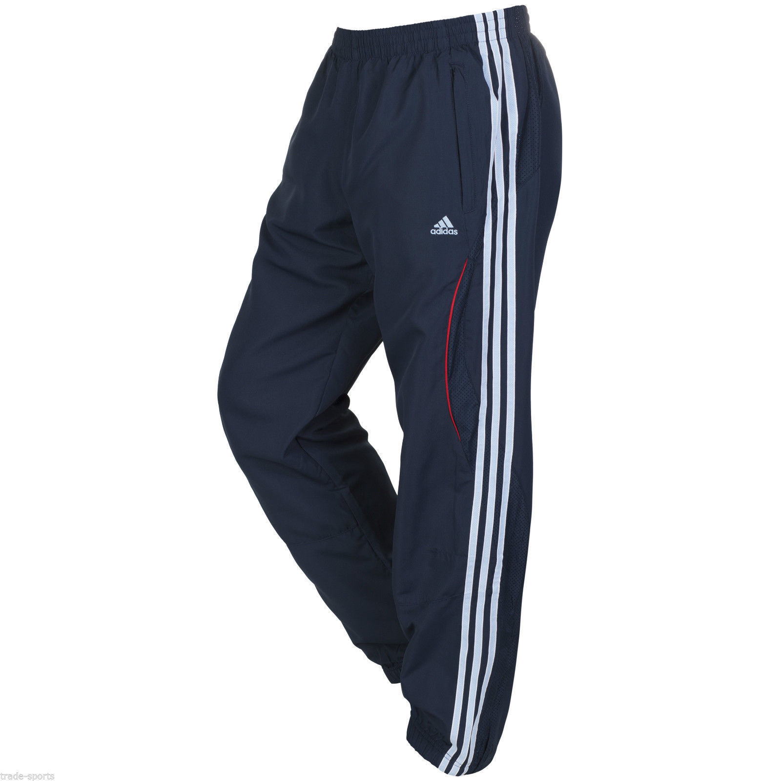 ADIDAS ESSENTIALS 3 STRIPES PANTS SIZE S M TRACKSUIT BOTTOMS CLIMALITE RUNNING