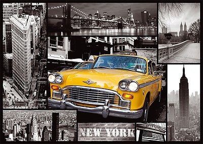 Puzzle Pappe Trefl 1000 Teile Stadt Collage - New York, USA - NEU 10271