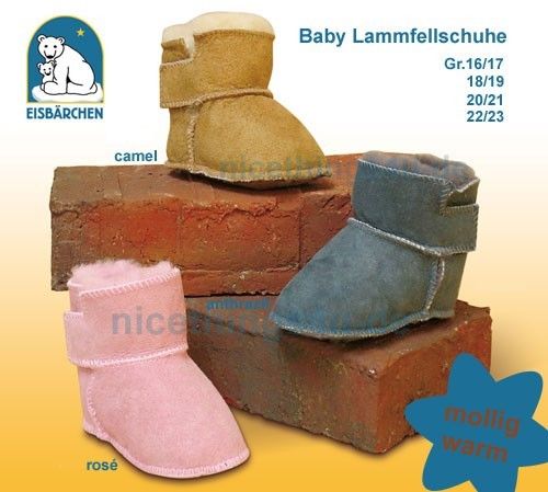 Babyschuhe*Baby Boots*Lammfell-Stiefel*Babystiefel* Heitmann Fell Schuhe