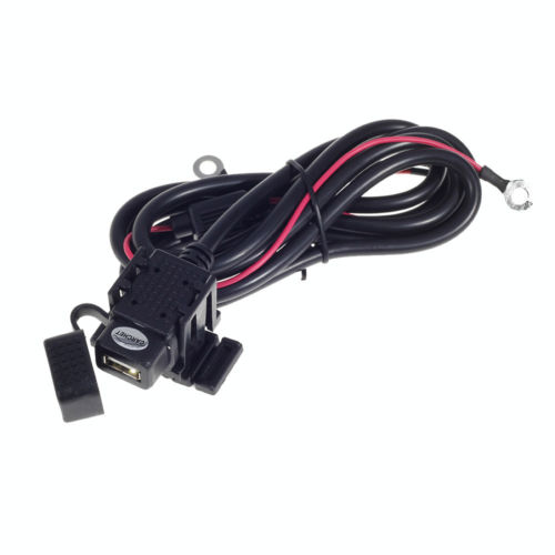 USB Steckdose mit Sicherung USB Einbaubuchse für Motorrad/Fahrrad 12V/24V 5V/2A