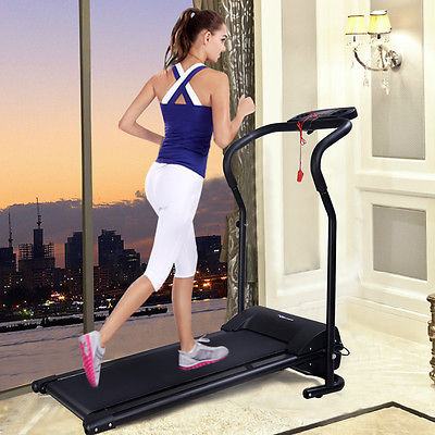 Goplus Elektrisches Laufband mit LCD-Display Jogging Fitnessgerät Heimtrainer 
