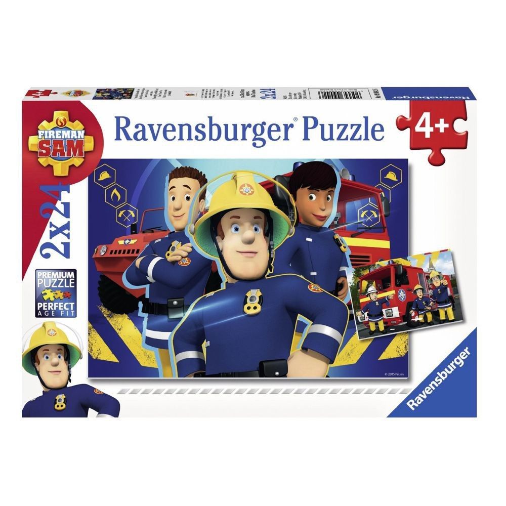 Feuerwehrmann Sam - Kinder Puzzle Box Legespiel 2x 24 Teile