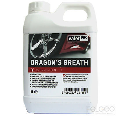 ValetPRO Dragons Breath Flugrostentferner Felgenreiniger 1L Blutung Blood Effekt