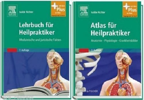 LEHRBUCH + ATLAS FÜR HEILPRAKTIKER, Richter, PAKET für Ausbildung, NEU/OVP