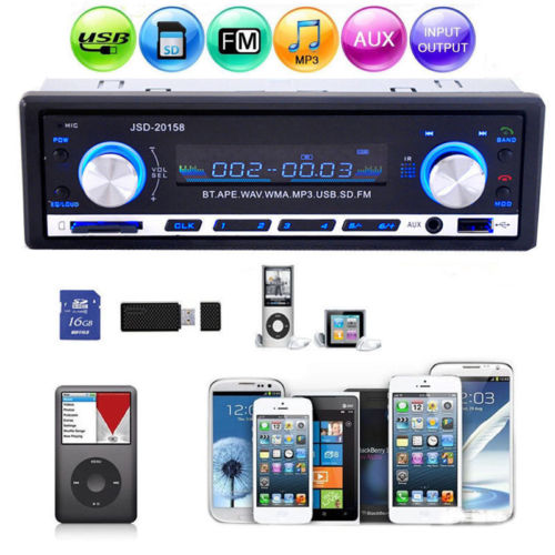 Bluetooth SD/USB/MP3/WMA/AUX-In Auto KFZ Radio Tuner DIN Anruf 4-Kanal LI09