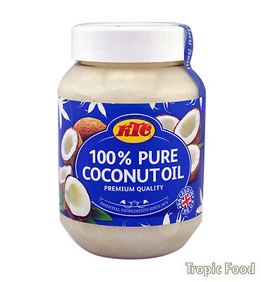 100% Reines Kokosöl 500ml KTC Kokosnussöl Öl, Cocosöl Massageöl Coconut Oil