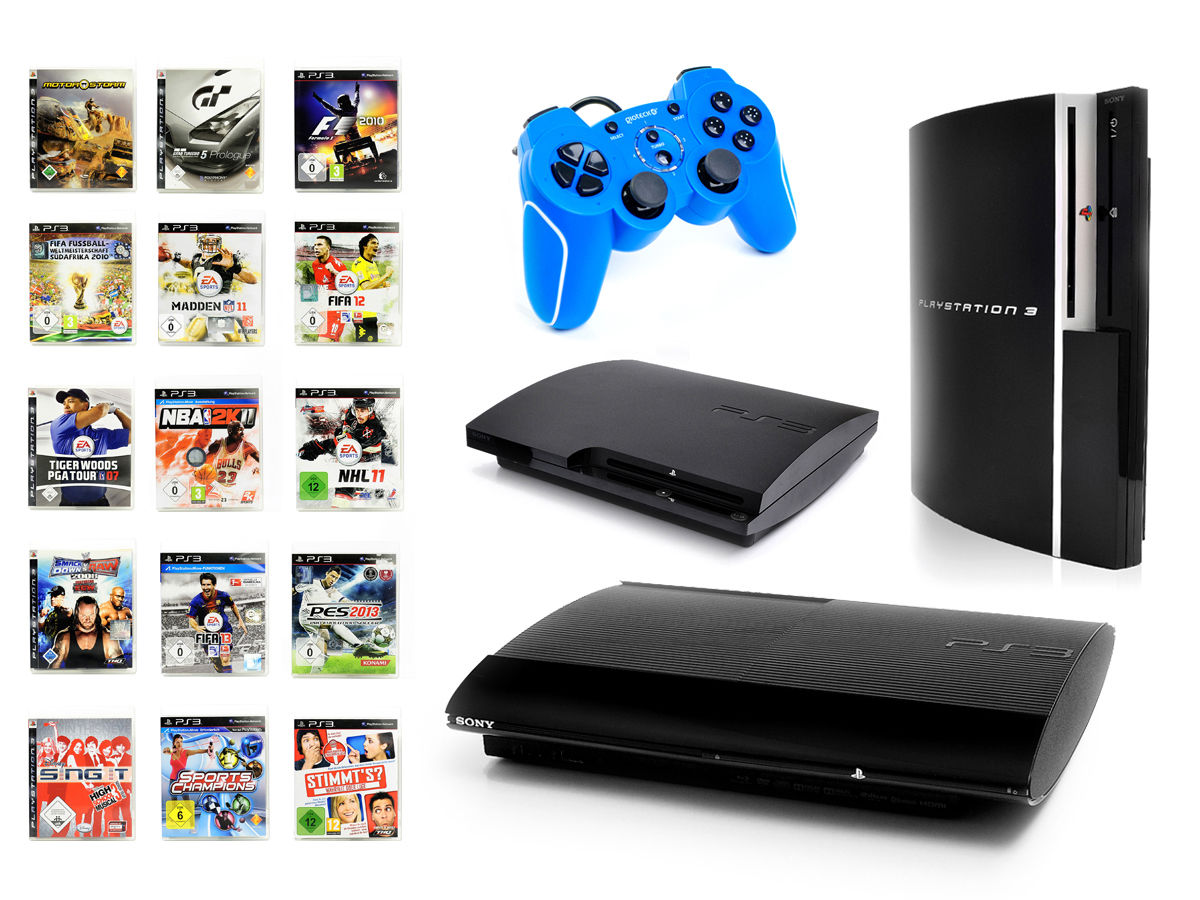 Playstation 3 Konsole 12 - 500 GB FAT, SLIM oder SUPERSLIM PS3 - EINFACH WÄHLEN!