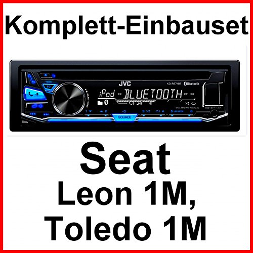 Komplett-Set Seat Leon 1M Toledo 1M JVC KD-R871BT Autoradio USB AUX CD Bluetooth