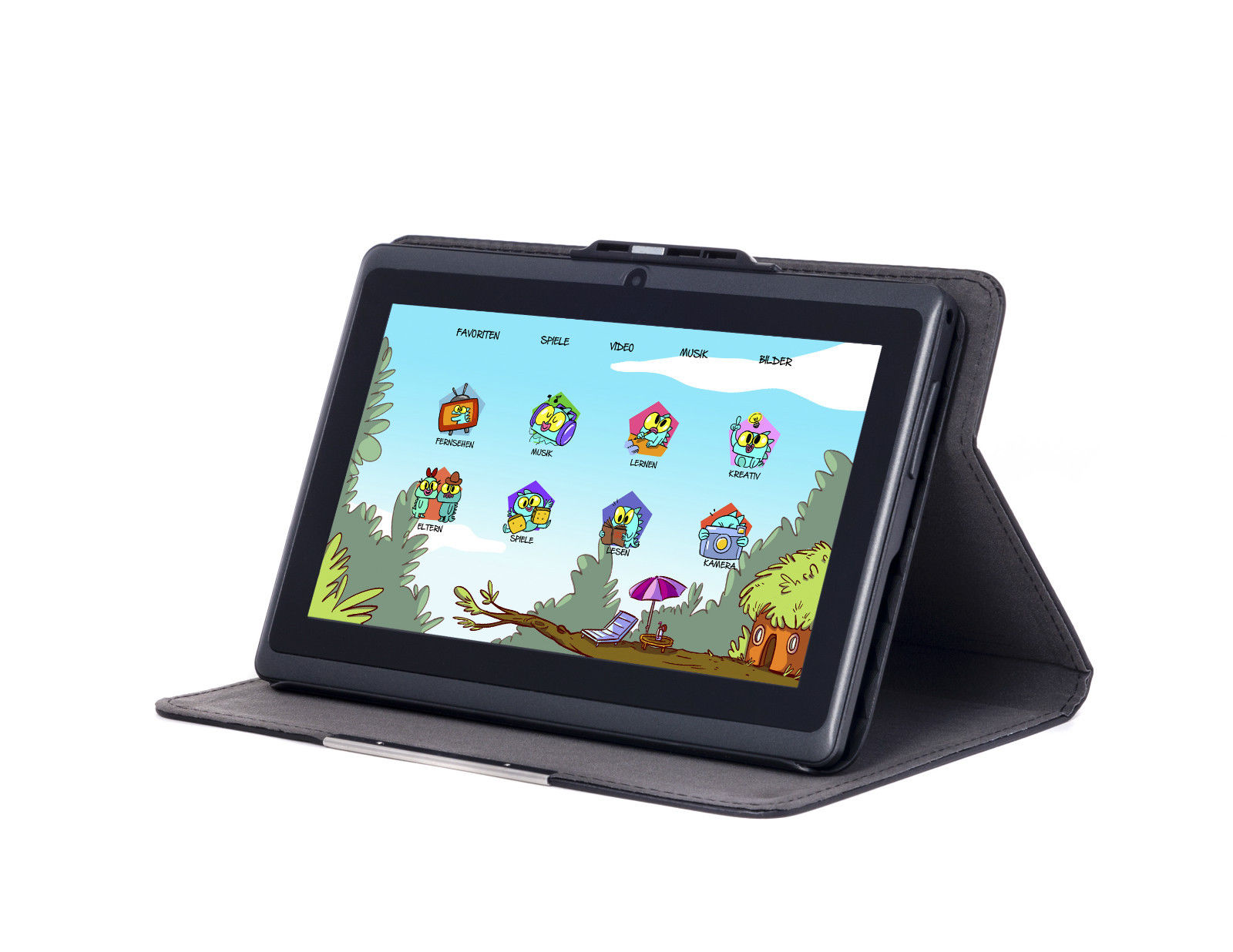 Snakebyte Kids Tablet f2 (Schwarz) - 7 Zoll Android basiertes Tablet für Kinder