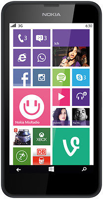 Nokia Lumia 630 schwarz 8GB 4,5