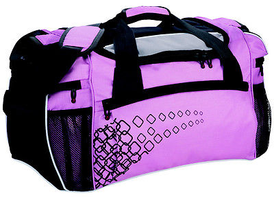 Pink / Rosa Sporttasche Reisetasche Tasche Sport Reisen Fitness Urlaub Frauen