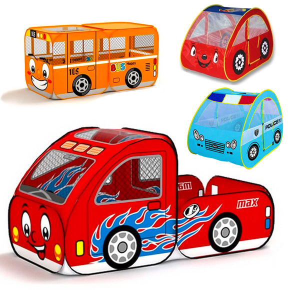 Spielzelte Zelt Babyzelt Spielhaus Bällebad Kinderzelt Auto Bus POP UP Spielzeug