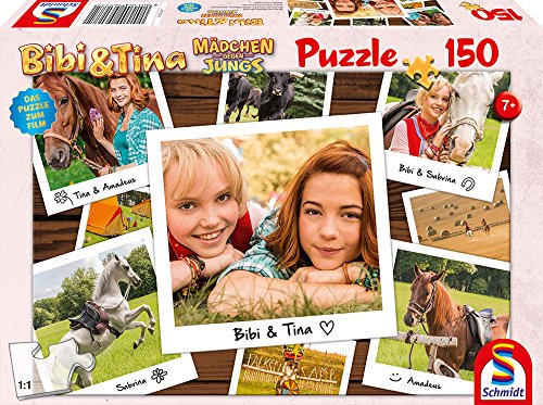 Schmidt Spiele Puzzle 56177 Bibi und Tina, Puzzle zum Film 3, Beste Freundinnen, 150 Teile