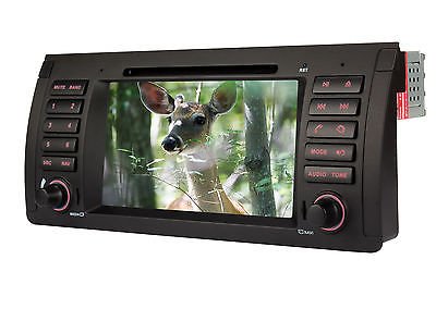Autoradio Mit Nav Navigation DVD GPS RDS USB Bluetooth Für BMW E39 5er E53 X5 M5