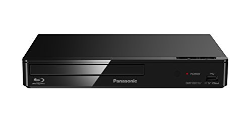 Panasonic DMP-BDT167EG Kompakter 3D Blu-ray Player (Full HD Upscaling, Internet Apps, LAN-Anschluss, USB, MKV-Playback) schwarz