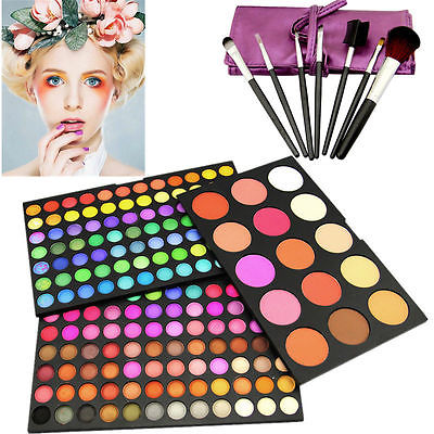 183 Farben Lidschatten Palette +7Pinsel MakeUP Kosmetik Eye Shadow Sets schminke