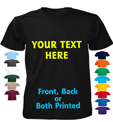 Custom Printed Personalised T-Shirts Tee Shirt Stag Hen Charity Run Free UK Post