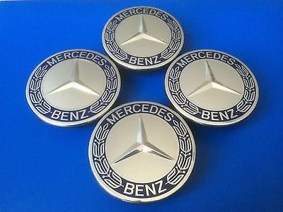 4 Stück Original Mercedes-Benz Nabendeckel Felgendeckel Kappen 74mm A1714000125 