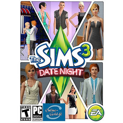 Die Sims 3 - Date Night Key / EA/ORIGIN Download Code [PC][EU][NEU] Addon