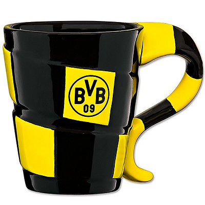BVB Borussia Dortmund Kaffeebecher Becher Tasse Schal Design Neu