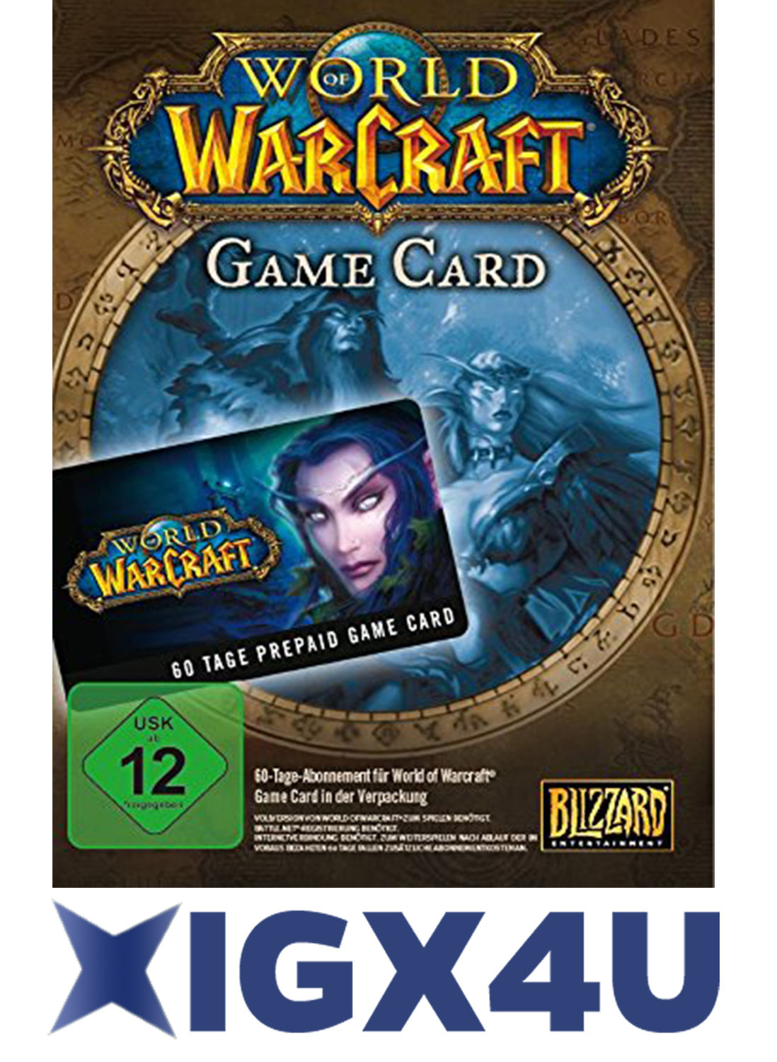 WoW 60 Tage Spielzeit - WORLD OF WARCRAFT EU TIME GAMECARD PREPAID/Game Timecard